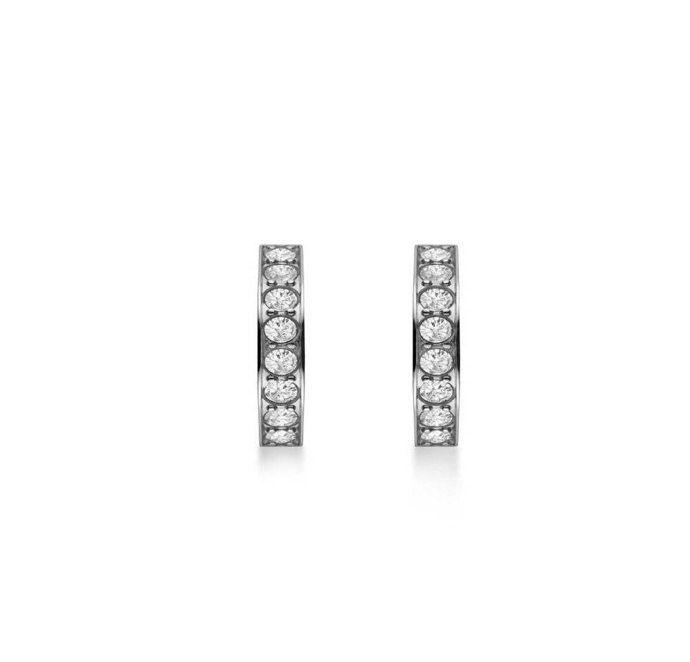 ROSEFIELD Ohrring-Set ROSEFIELD Ohrringe Crystal Hoops Silver von ROSEFIELD
