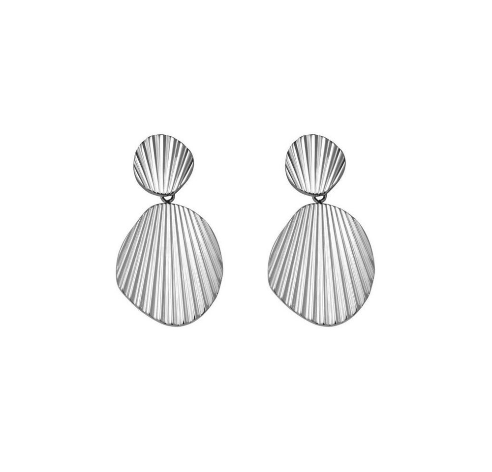 ROSEFIELD Ohrring-Set ROSEFIELD Ohrringe Doppelstecker Muscheloptik Silber von ROSEFIELD