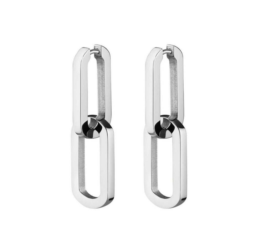 ROSEFIELD Ohrring-Set ROSEFIELD Ohrringe Dual Hoops Silver von ROSEFIELD