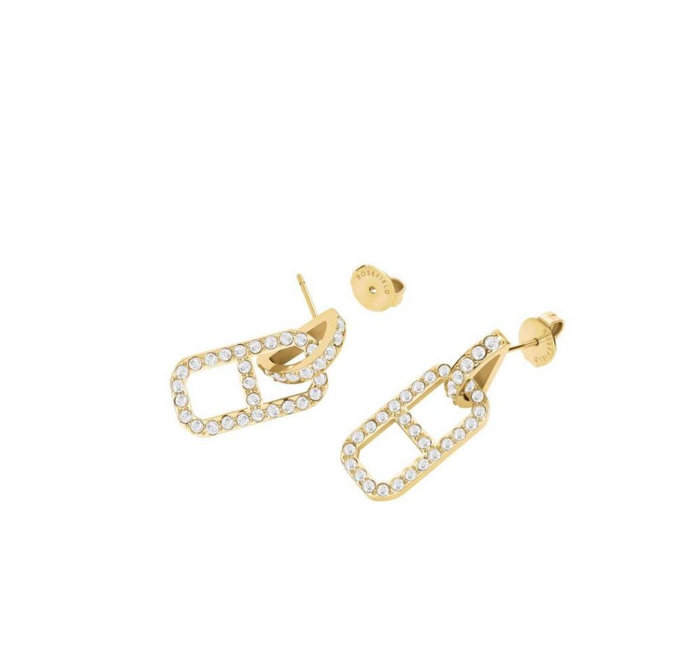 ROSEFIELD Ohrring-Set ROSEFIELD Ohrringe Fine Octagon Crystal Pendant Gold von ROSEFIELD