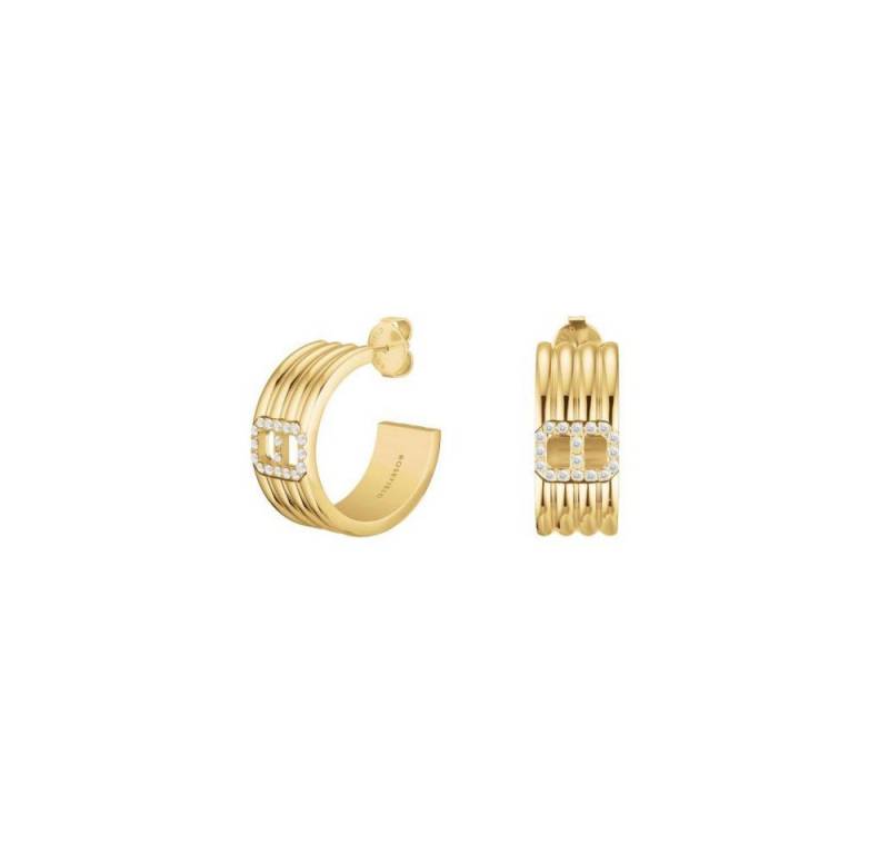 ROSEFIELD Ohrring-Set ROSEFIELD Ohrringe Fine Octagon Striped Hoops Gold von ROSEFIELD