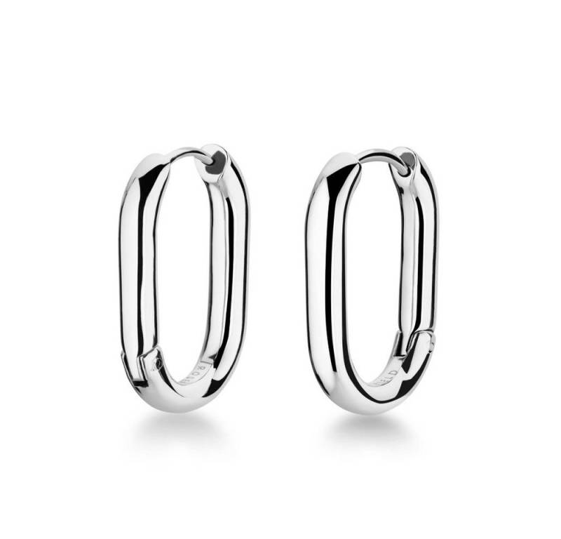 ROSEFIELD Ohrring-Set ROSEFIELD Ohrringe Large Oval Hoops Silver von ROSEFIELD