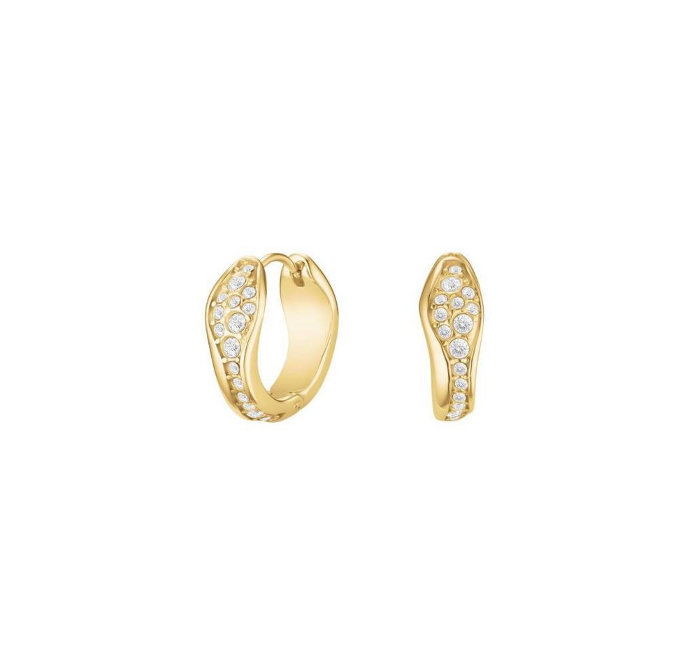 ROSEFIELD Ohrring-Set ROSEFIELD Ohrringe Pavé Fluid Hoops Gold von ROSEFIELD