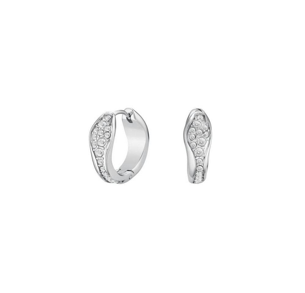 ROSEFIELD Ohrring-Set ROSEFIELD Ohrringe Pavé Fluid Hoops Silber von ROSEFIELD