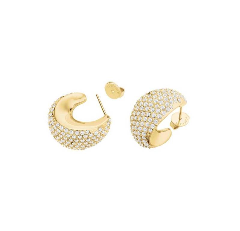 ROSEFIELD Ohrring-Set ROSEFIELD Ohrringe Pavé Half Moon Hoops Gold von ROSEFIELD