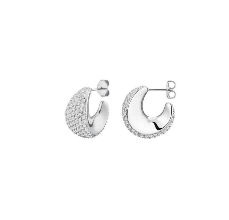 ROSEFIELD Ohrring-Set ROSEFIELD Ohrringe Pavé Half Moon Hoops Silber von ROSEFIELD