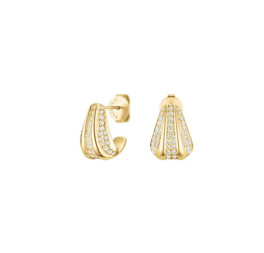 ROSEFIELD Ohrring-Set ROSEFIELD Ohrringe Pave Striped Gold von ROSEFIELD