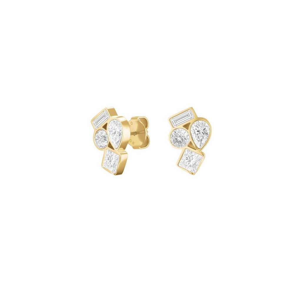ROSEFIELD Ohrring-Set ROSEFIELD Ohrringe Playful Crystals Cluster Gold von ROSEFIELD