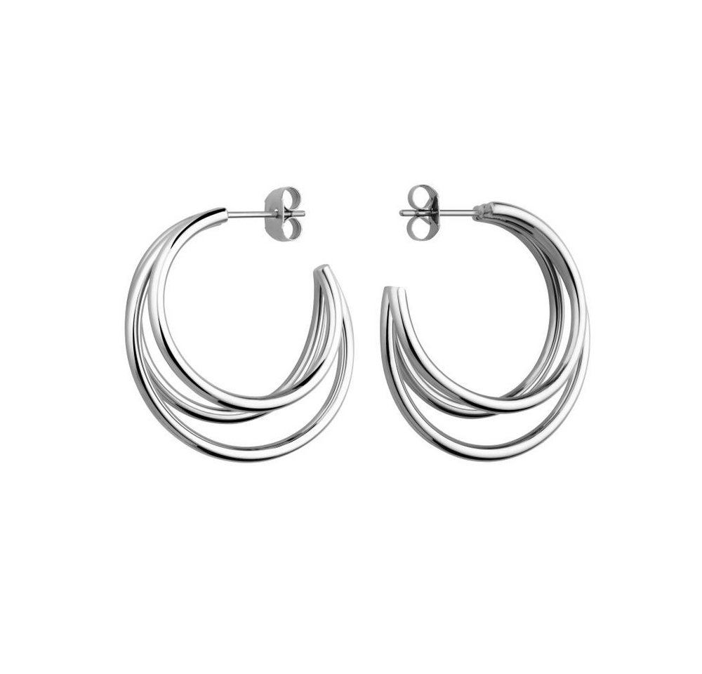 ROSEFIELD Ohrring-Set ROSEFIELD Ohrringe Triple Hoops Silver von ROSEFIELD