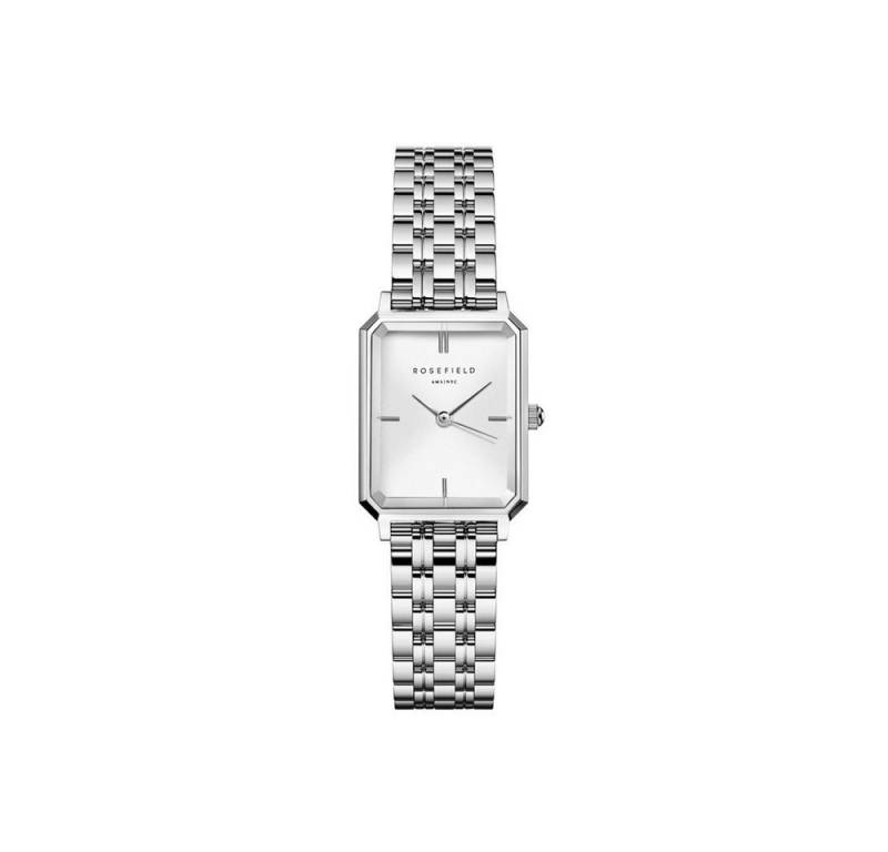 ROSEFIELD Quarzuhr Damenuhr Octagon XS Silber eckig OWGSS-O63 von ROSEFIELD