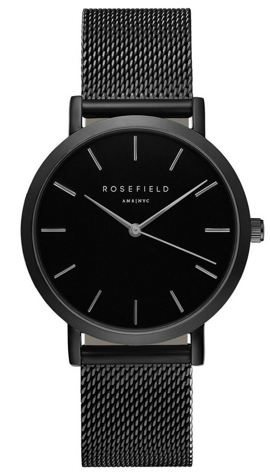 ROSEFIELD Quarzuhr Mercer Schwarz Mesh von ROSEFIELD