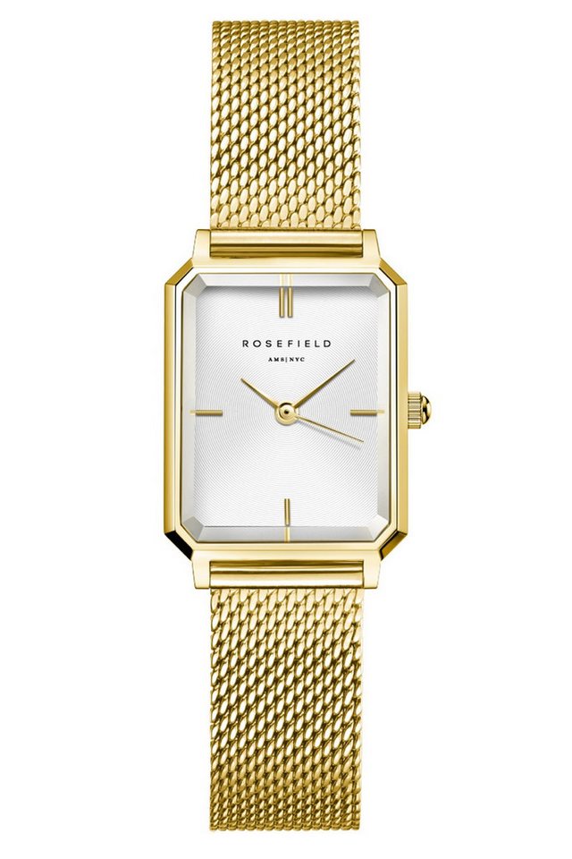 ROSEFIELD Quarzuhr Octagon XS Mesh Goldfarben von ROSEFIELD