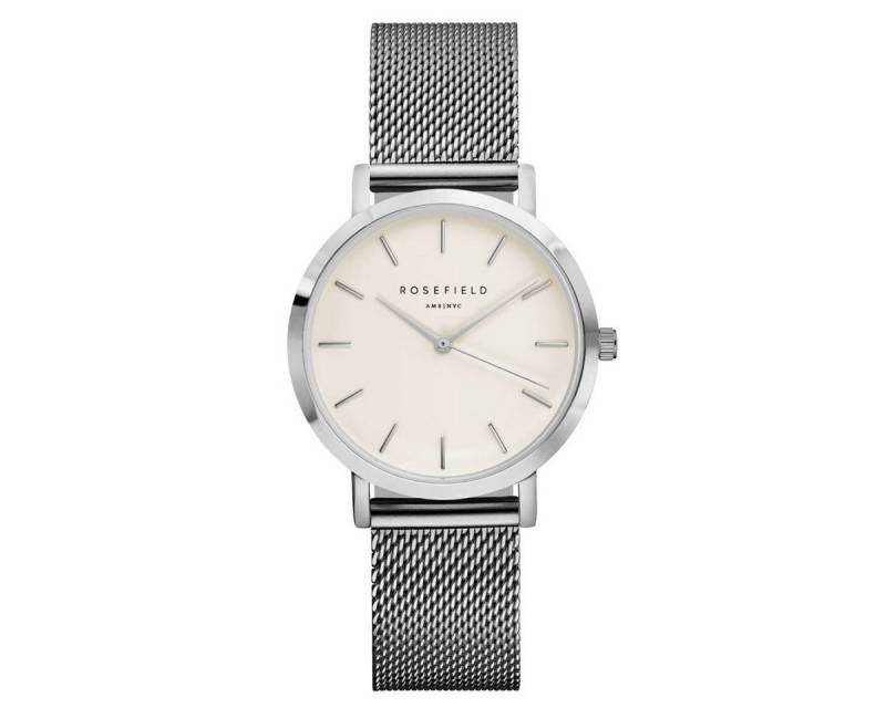 ROSEFIELD Quarzuhr Quarz Tribeca mit Meshband Silberfarben von ROSEFIELD