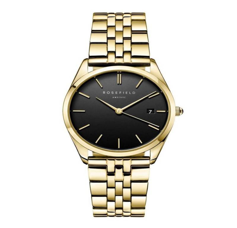 ROSEFIELD Quarzuhr ROSEFIELD Damenuhr Ace Schwarz Gold ACBKG-A13 von ROSEFIELD