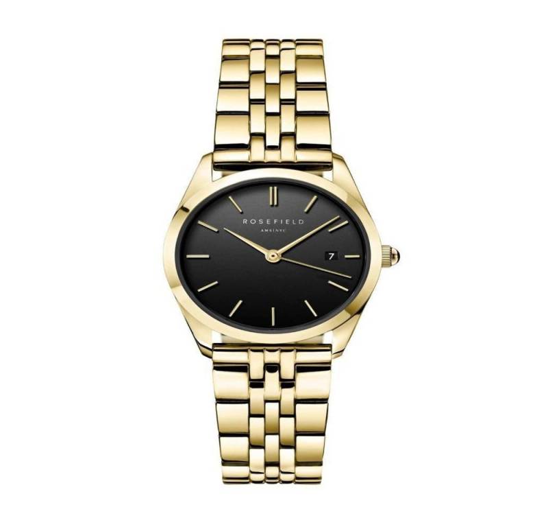 ROSEFIELD Quarzuhr ROSEFIELD Damenuhr Ace XS Schwarz Gold ABGSG-A19 von ROSEFIELD