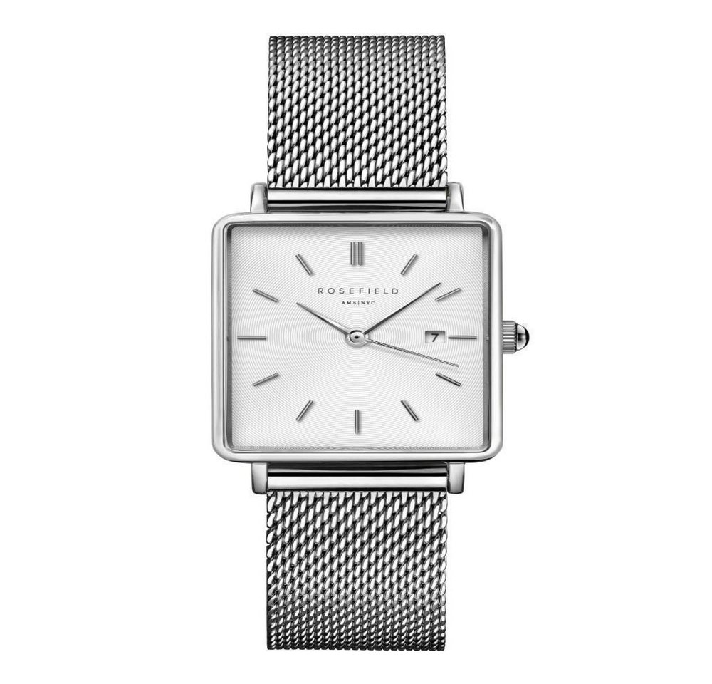 ROSEFIELD Quarzuhr ROSEFIELD Damenuhr Boxy Silber eckig Mesh QWSS-Q02 ROSEFIELD Quarzuhr ROSEFIELD Damenuhr Boxy Silber eckig Mesh QWSS-Q02 von ROSEFIELD