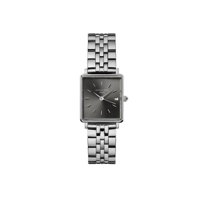 ROSEFIELD Quarzuhr ROSEFIELD Damenuhr Boxy XS Grau Silber eckig BGSSS-Q051 von ROSEFIELD