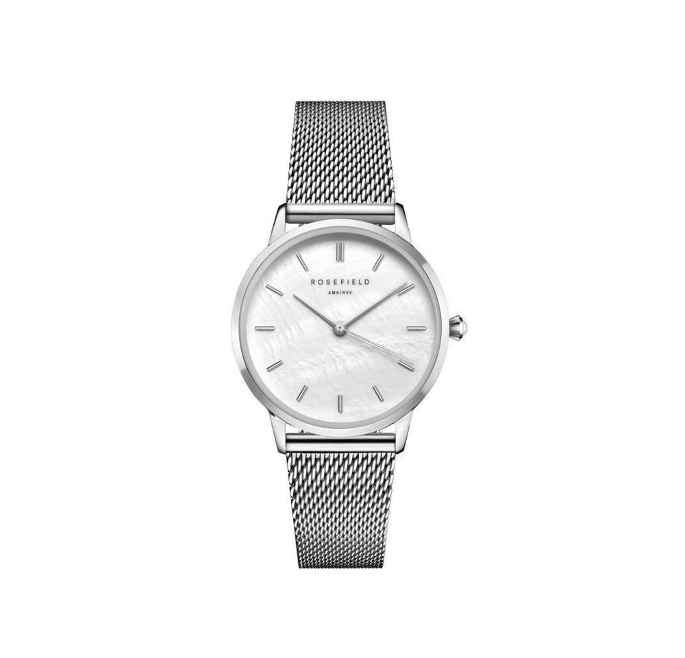 ROSEFIELD Quarzuhr ROSEFIELD Damenuhr Pearl Edit Mesh Silber Perlmutt RMSMS-R08 ROSEFIELD Quarzuhr ROSEFIELD Damenuhr Pearl Edit Mesh Silber Perlmutt RMSMS-R08 von ROSEFIELD