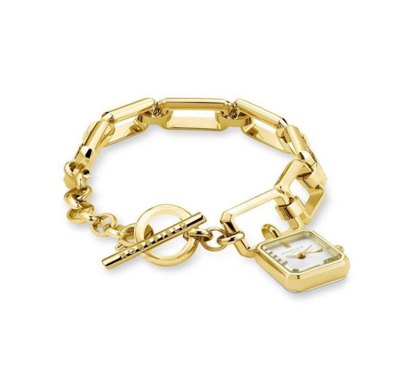 ROSEFIELD Quarzuhr ROSEFIELD Damenuhr STUDIO Kettenuhr Gold eckig SWGSG-O52 von ROSEFIELD