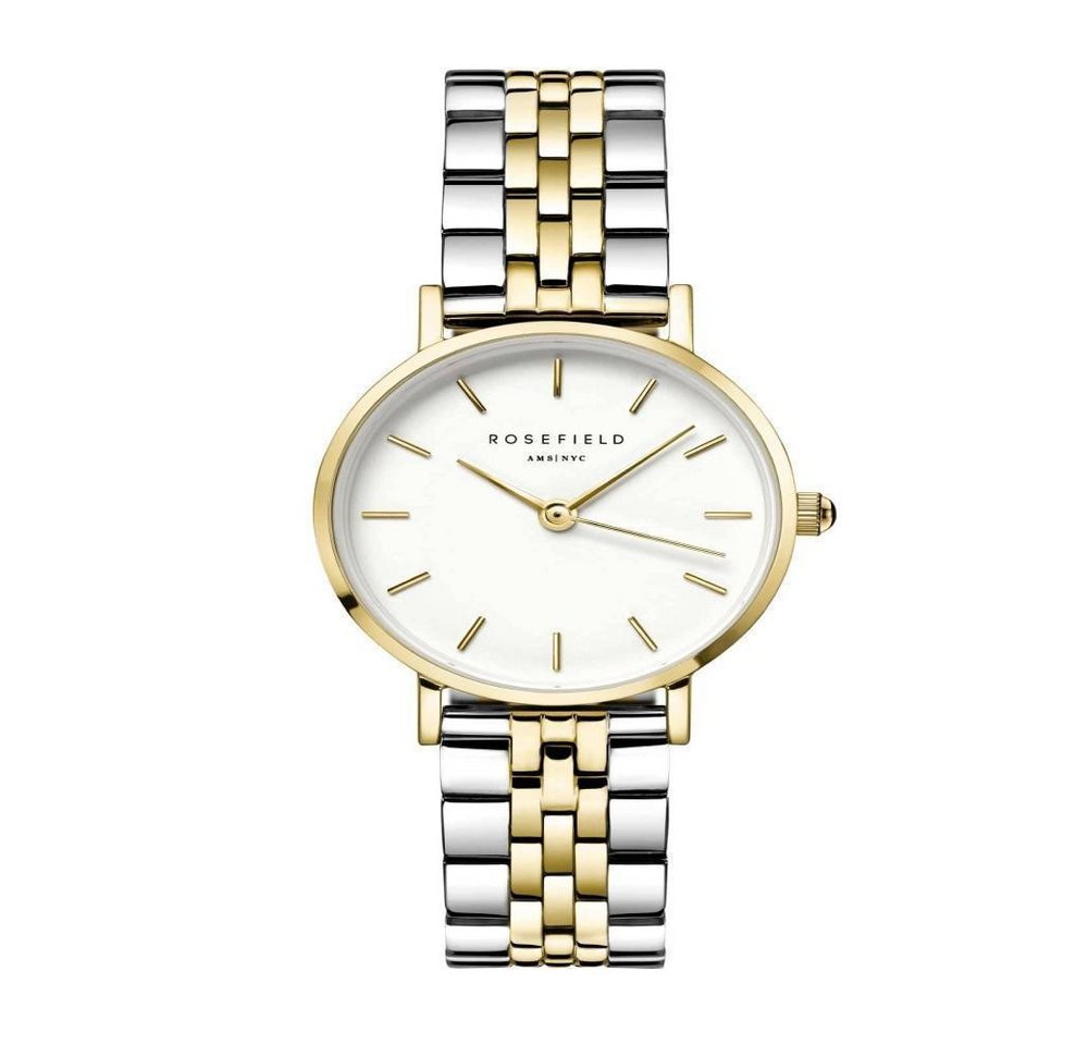 ROSEFIELD Quarzuhr ROSEFIELD Damenuhr Small Edit Weiß Silber Gold Bicolor 26SGD-269 ROSEFIELD Quarzuhr ROSEFIELD Damenuhr Small Edit Weiß Silber Gold Bicolor 26SGD-269 von ROSEFIELD