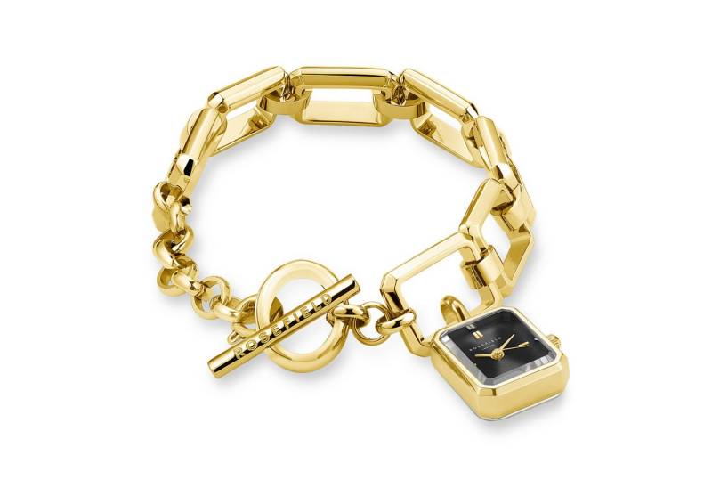ROSEFIELD Quarzuhr Schmuckuhr Studio Octagon Chain Goldfarben/Schwarz von ROSEFIELD