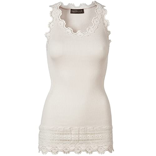 ROSEMUNDE Seidentop Benita mit Spitzenbesatz XS Soft-Powder von Rosemunde