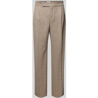 ROSNER Baggy Fit Stoffhose mit Bundfalten Modell 'Mara' in Offwhite, Größe 40 von ROSNER