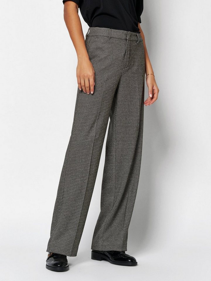 ROSNER Bügelfaltenhose Mara_355 mit Minimal-Muster von ROSNER