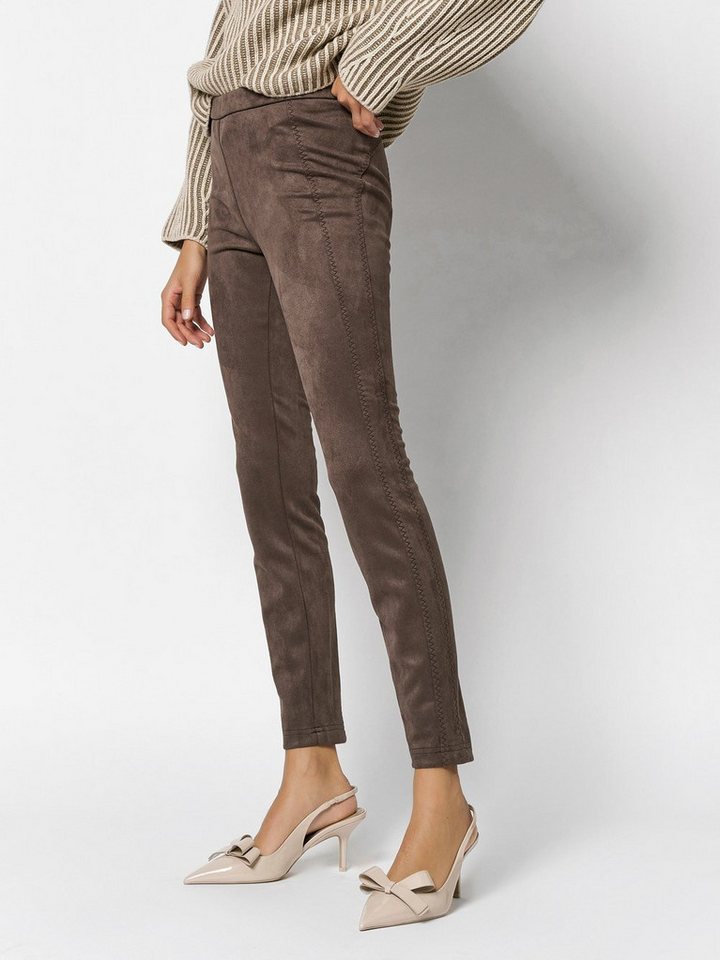 ROSNER Schlupfhose Alisa_274 in Veloursleder-Optik von ROSNER