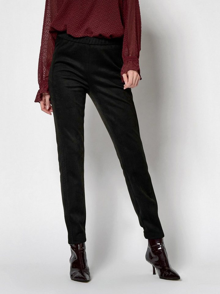 ROSNER Schlupfhose Alisa_274 in Veloursleder-Optik von ROSNER