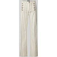 ROSNER Stoffhose mit Knopf- und Reißverschluss Modell 'Audrey' in Offwhite, Größe 44/32 von ROSNER