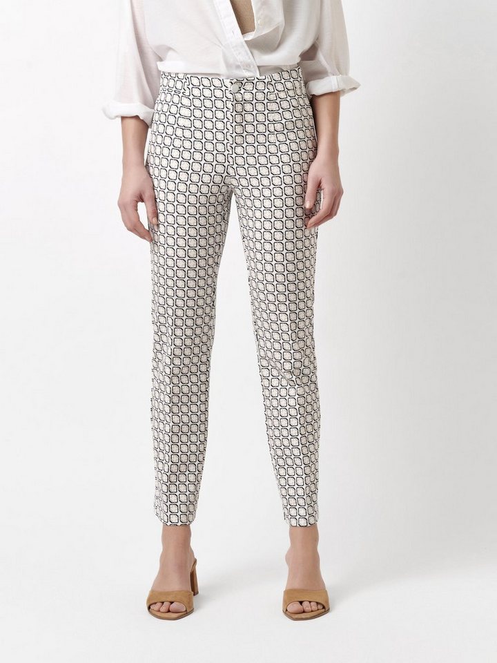 ROSNER Stretch-Hose Alisa_296 mit grafischem Muster von ROSNER