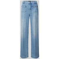 ROSNER Wide Leg Jeans mit Bügelfalten Modell 'Audrey' in Hellblau, Größe 42/32 von ROSNER