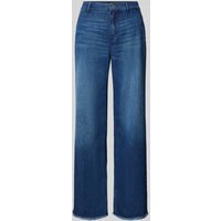 ROSNER Wide Leg Jeans mit Eingrifftaschen Modell 'Audrey' in Dunkelblau, Größe 46/32 von ROSNER