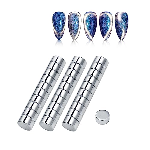 30pcs Magnetic Cat's Eye 3d Magnetic Magnet, U-V Gel Polish Magnet Plate, DIY Nail Art Tools von ROSPRETTY