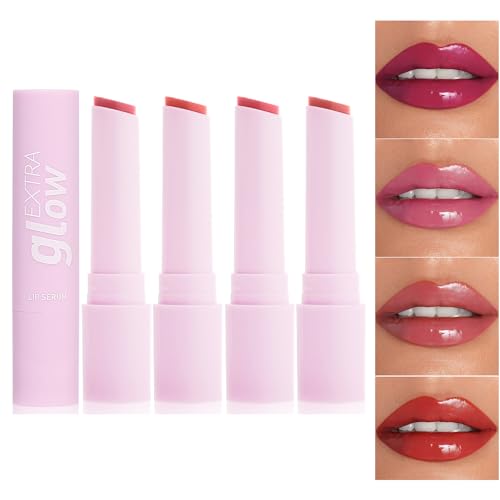 4pcs Intense Colour Moisturising Lipstick, Lipstick Lipstick, Nude Velvet Glossy Moisturising Lip Balm, Intense Long Lasting Moisture Makeup von ROSPRETTY