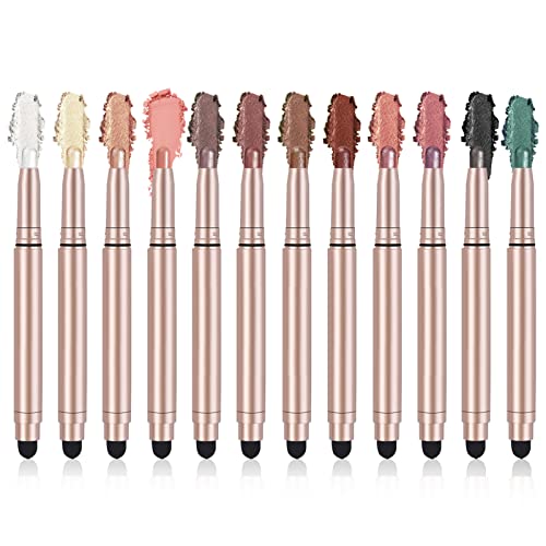 Eyeshadow Pencil 12 Colours, Cream Eyeshadow, Eyeshadow Stick Pen Eyeshadow, Stick Eyeshadow Pencils Set von ROSPRETTY