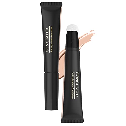 Foundation Concealer Makeup Full Coverage,Liquid Foundation, Waterproof Cream Hydrating Foundation, Lasting Performance Foundation, Oil Control Concealer Waterproof, Smooths Evens Skin Tone, 2 von ROSPRETTY