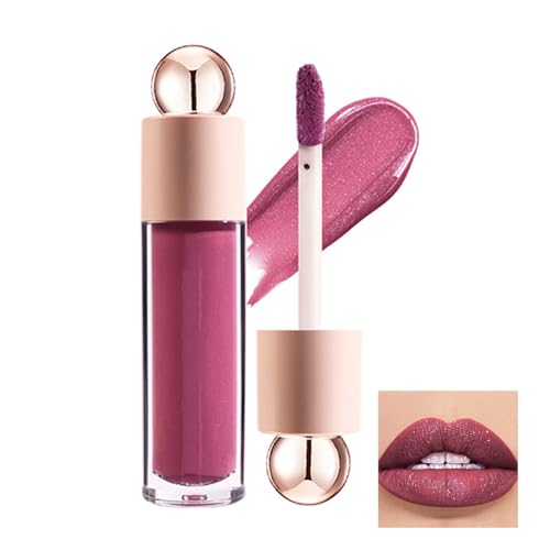 Glitter Liquid Lipstick, Intensely Moisturising, Lip Oil, 6ml Glitter Lip Gloss, Lip Gloss, for Smoother, Long-Lasting Lips, 05# von ROSPRETTY