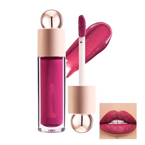 Glitter Liquid Lipstick, Lip Oil, 6ml Glitter Lip Gloss, Lip Gloss, for Smoother, Long Lasting Lips, Intense Moisture, Plump Lips, 04# von ROSPRETTY