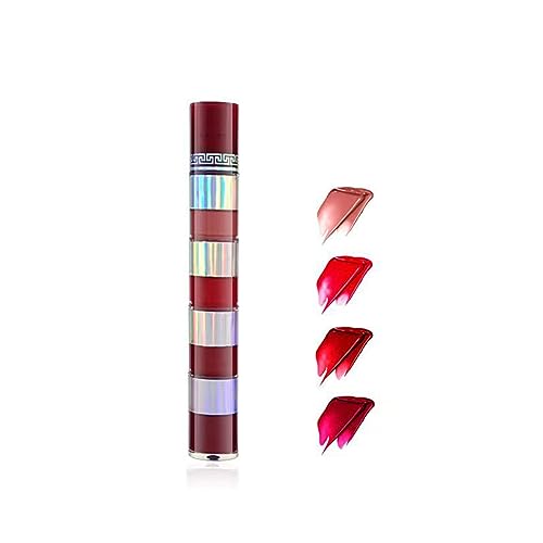 Hydrating Matt Vibrant Colour Liquid Lipstick, Liquid Mini Lipstick Lip Stain Tint Set, 4 Color Lip Stain Tint Set, Waterproof Long-Lasting Non-Drying, for Lips, Cheeks and Eyes, 03 von ROSPRETTY