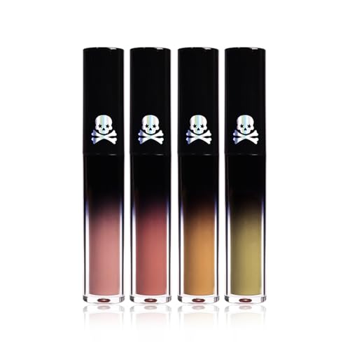 Matte Liquid Lipstick, Lipstick Set 4 Colours Lip Gloss Set, Waterproof Liquid Lipstick, Plumping Lip Shine Moisturising Lip Gloss, High Pigment Lip Gloss, Matte Lip Fluid, 3.5ml*4, A von ROSPRETTY