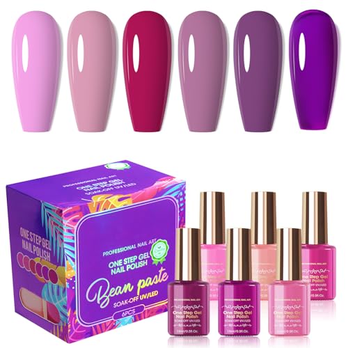 One Step Nagellack-Set, 6 Stück, 3-in-1-Nagellack, One Step U-V Gel Nail Polish 15 ml, One Step Nagellack, 3-in-1, für Zuhause und professionelle Maniküre, 09 One Step Nagellack-Set, 6 Stück, 3-in-1-Nagellack, One Step U-V Gel Nail Polish 15 ml, One Step Nagellack, 3-in-1, für Zuhause und professionelle Maniküre, 09 von ROSPRETTY