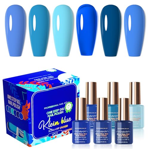 ROSPRETTY One Step U-V Gel Nail Polish Set 6pcs 3 in 1 One Step Nagellack One Step Nagellack 3 in 1 für Zuhause und professionelle Maniküre Semipermanent Gel 15ML 04 von ROSPRETTY