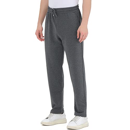 ROSS CAMP Jogginghose Herren – Sporthose Herren Lang Baumwolle, Freizeithose Trainingshose, Sport Hosen Männer, Sweatpants Jogger, Laufhose Baumwoll Breite Modern (Anthrazit, XXL) von ROSS CAMP