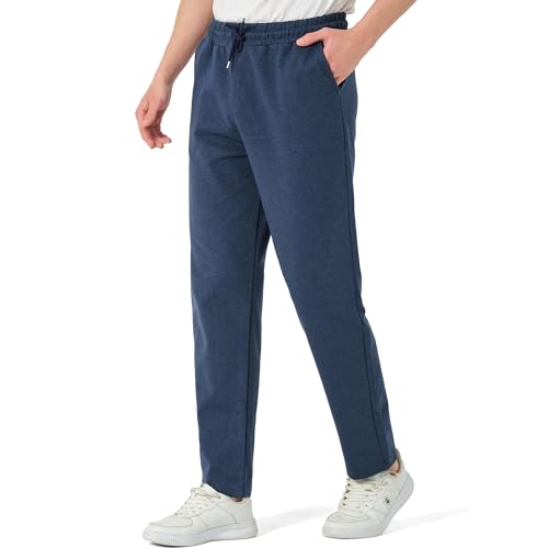 ROSS CAMP Jogginghose Herren – Sporthose Herren Lang Baumwolle, Freizeithose Trainingshose, Sport Hosen Männer, Sweatpants Jogger, Laufhose Baumwoll Breite Modern (Navy, 3XL) von ROSS CAMP