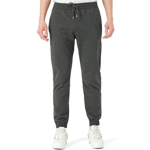 ROSS CAMP Jogginghose Herren – Sporthose mit Gummibund Herren Lang Baumwolle, Freizeithose Trainingshose, Sport Hosen Männer, Sweatpants Jogger, Laufhose Baumwoll Breite Modern (Anthrazit, 3XL) von ROSS CAMP