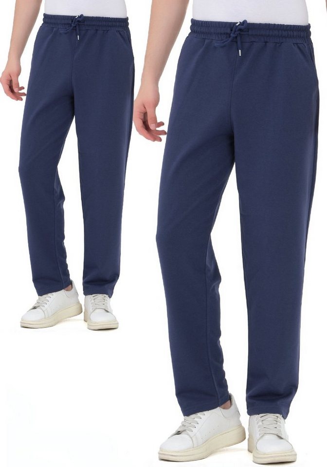 ROSS CAMP Jogginghose Sporthose Herren (2-tlg) Baumwolle, Freizeit, Sweatpants von ROSS CAMP