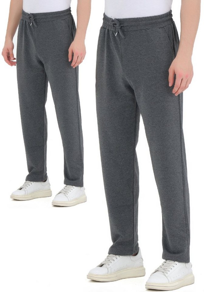 ROSS CAMP Jogginghose Sporthose Herren (2-tlg) Baumwolle, Freizeit, Sweatpants von ROSS CAMP