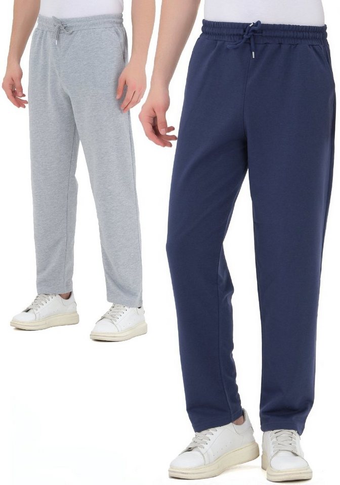 ROSS CAMP Jogginghose Sporthose Herren (2-tlg) Baumwolle von ROSS CAMP
